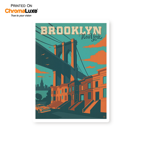 Brooklyn | Graphic Metal Print