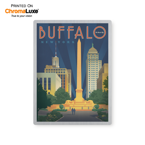 Buffalo | Graphic Metal Print