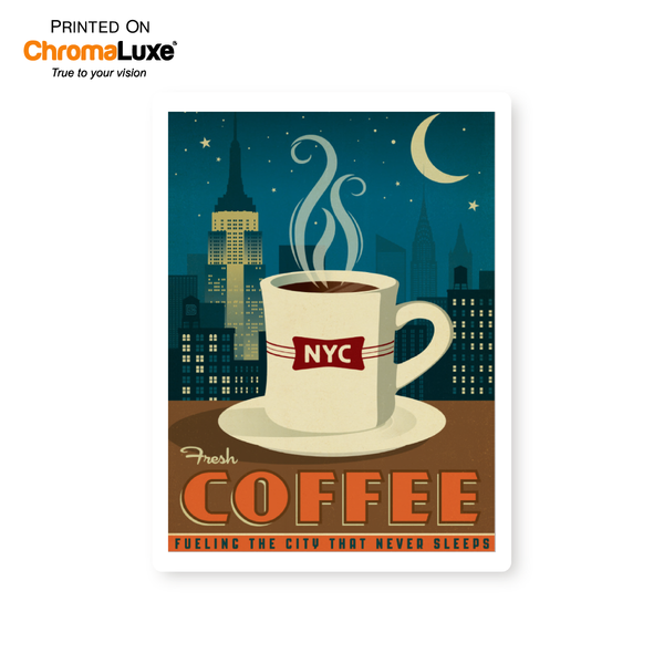 Fresh Coffee | Graphic Metal Print