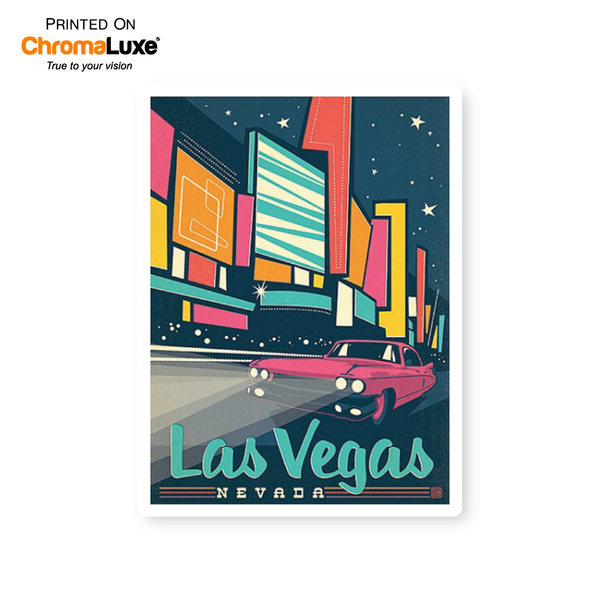 Las Vegas | Graphic Metal Print