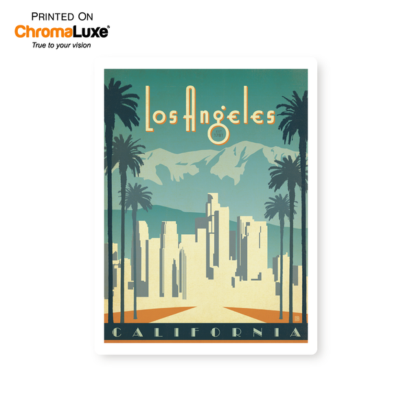 Los Angeles | Graphic Metal Print