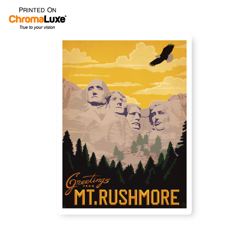Rushmore Graphics Rushmore Poster Mount Rushmore South Dakota USA President Travel Art