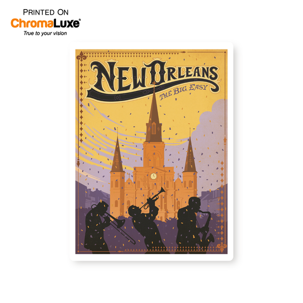 New Orleans | Graphic Metal Print