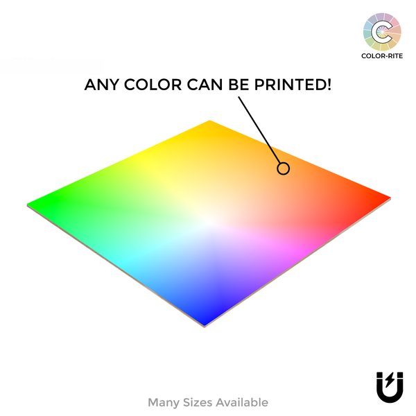 Unframed Panel | Custom Colored | Color-Rite Magnetic Whiteboard