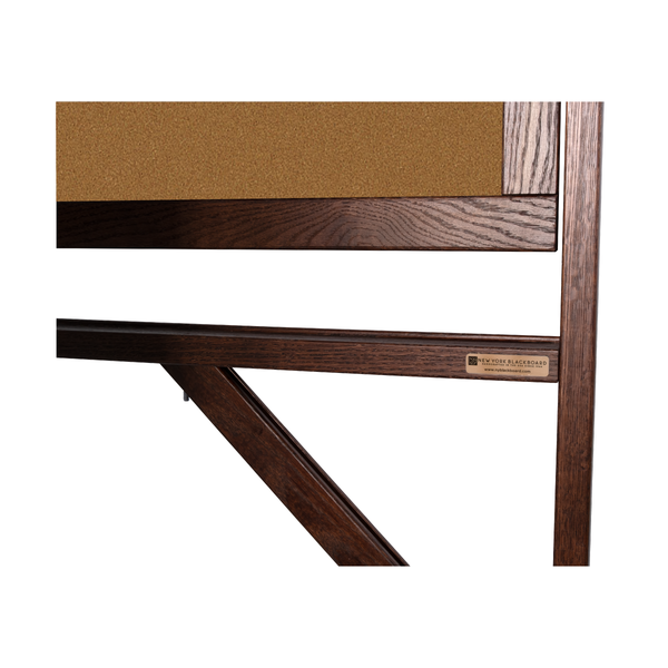 Dark Walnut Wood Frame | Portable Bulletin Board