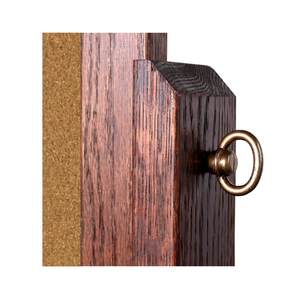 Dark Walnut Wood Frame | Portable Bulletin Board