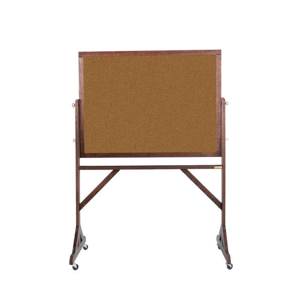 Dark Walnut Wood Frame | Portable Bulletin Board