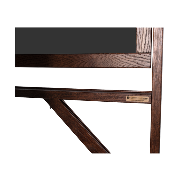 Dark Walnut Wood Frame | Portable Ceramic Steel Chalkboard