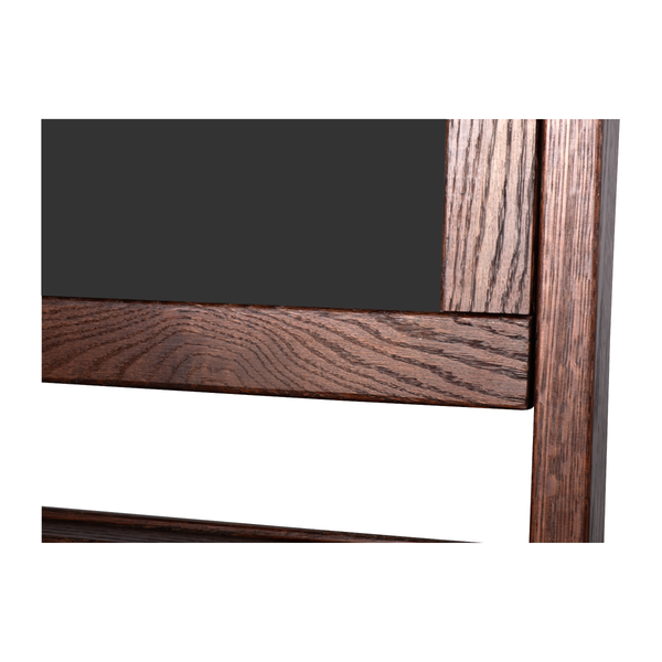 Dark Walnut Wood Frame | Portable Ceramic Steel Chalkboard