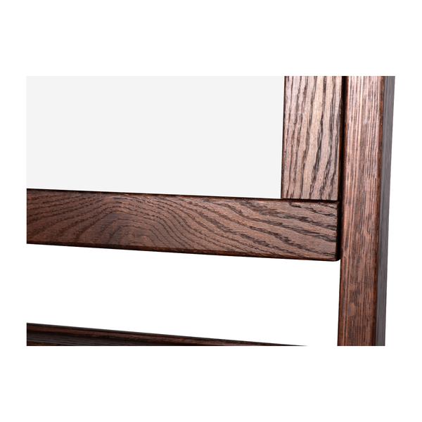 Dark Walnut Wood Frame | Portable Ceramic Steel Whiteboard