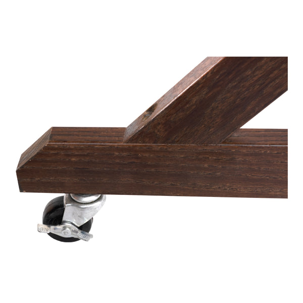 Dark Walnut Wood Frame | Portable Ceramic Steel Chalkboard