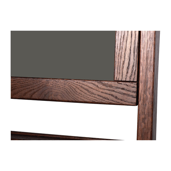 Dark Walnut Wood Frame | Portable Ceramic Steel Chalkboard