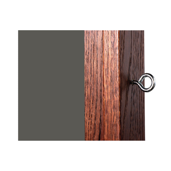 Dark Walnut Wood Frame | Portable Ceramic Steel Chalkboard