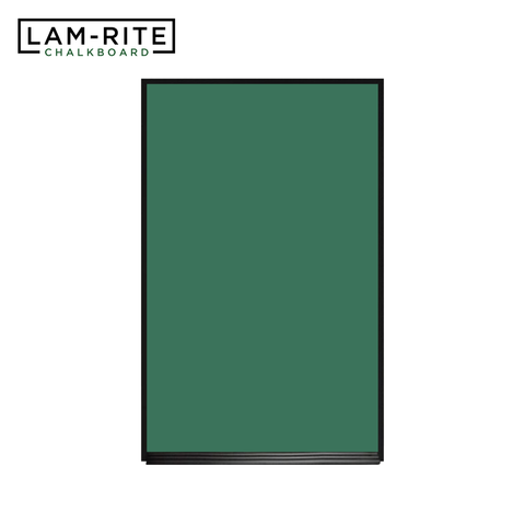 Ebony Aluminum Frame | Portrait Green Lam-Rite Chalkboard