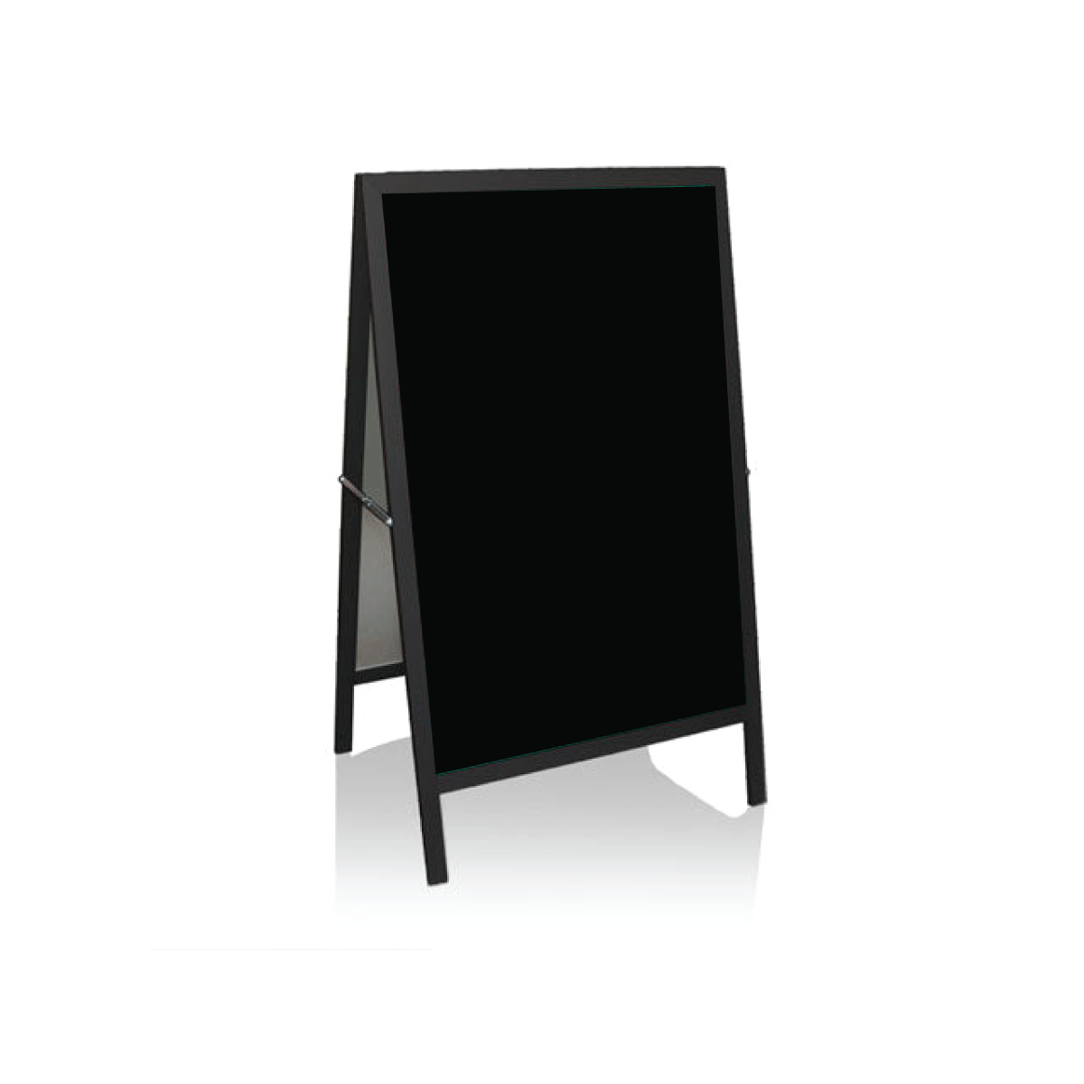 Ebony Aluminum A-Frame | Ceramic Steel Chalkboard