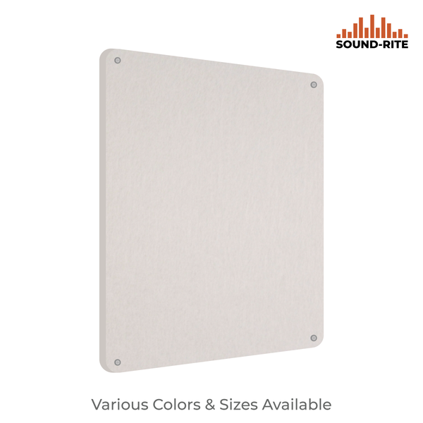 Acoustic Felt Wall Panel | Fancy Washers | Radius Corners Portrait