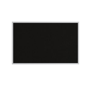 Black | Fabric Bulletin Board with Aluminum Frame