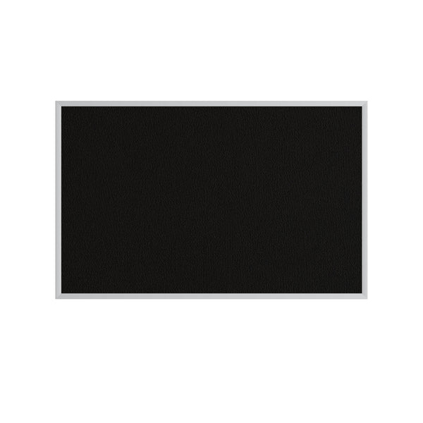 Black | Fabric Bulletin Board with Aluminum Frame