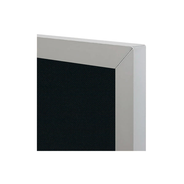 Black | Fabric Bulletin Board with Aluminum Frame