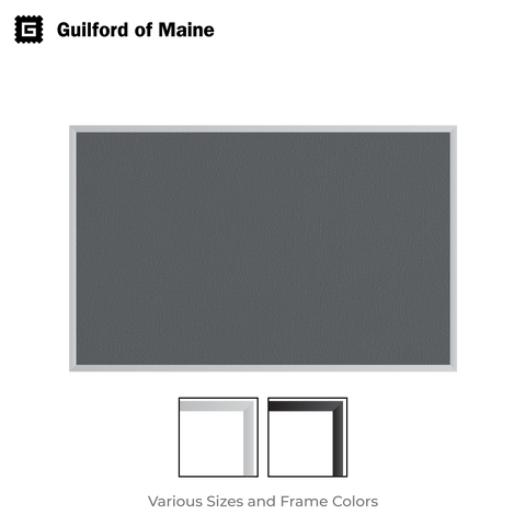 Medium Grey | Fabric Bulletin Board with Aluminum Frame