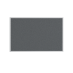 Medium Grey | Fabric Bulletin Board with Aluminum Frame