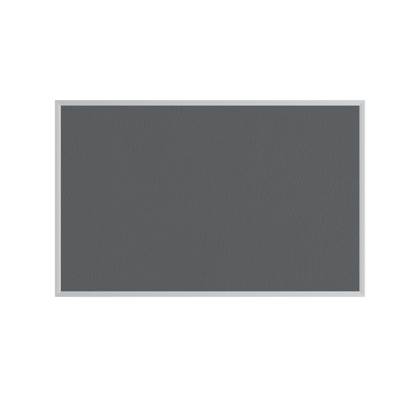 Medium Grey | Fabric Bulletin Board with Aluminum Frame