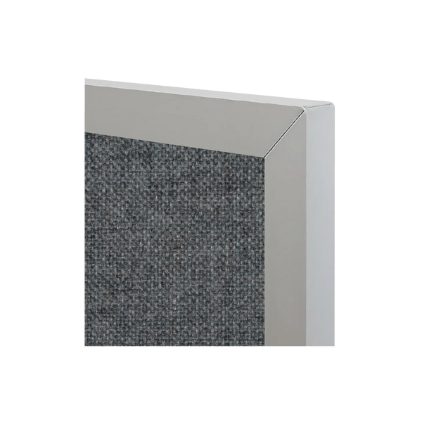 Medium Grey | Fabric Bulletin Board with Aluminum Frame