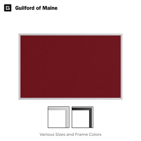 Red | Fabric Bulletin Board with Aluminum Frame