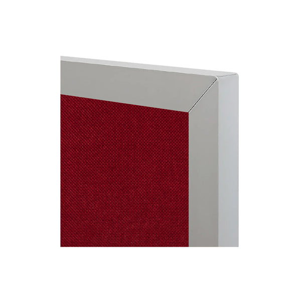 Red | Fabric Bulletin Board with Aluminum Frame