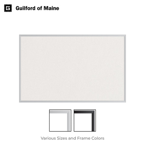 White | Fabric Bulletin Board with Aluminum Frame