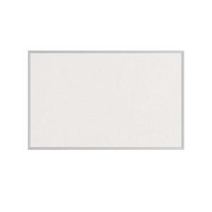 White | Fabric Bulletin Board with Aluminum Frame