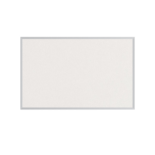 White | Fabric Bulletin Board with Aluminum Frame