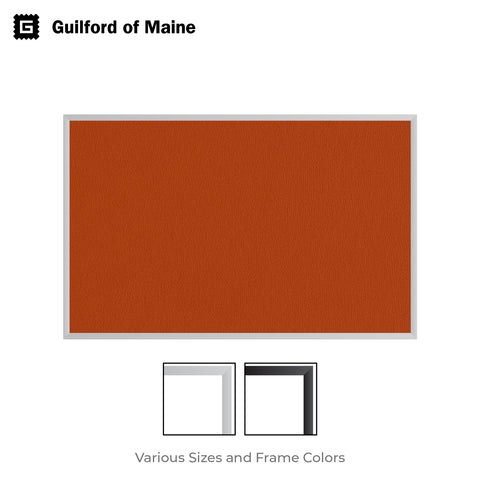 Orange | Fabric Bulletin Board with Aluminum Frame