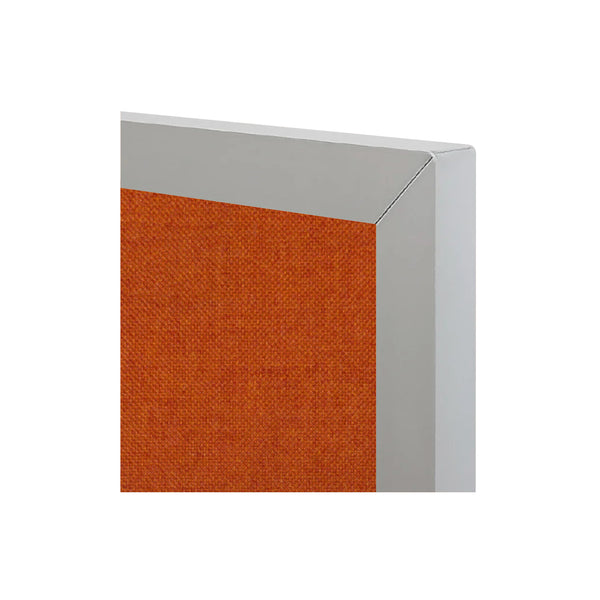 Orange | Fabric Bulletin Board with Aluminum Frame