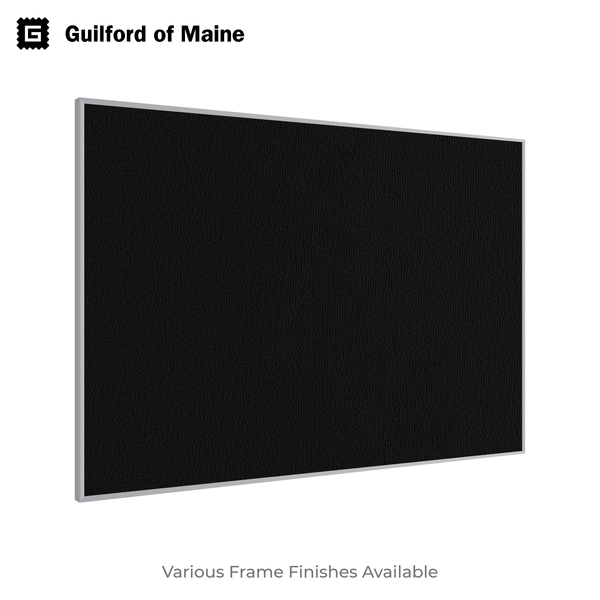 Black | Landscape Fabric Bulletin Board with Minimalist Frame