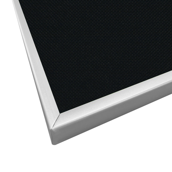 Black | Landscape Fabric Bulletin Board with Minimalist Frame