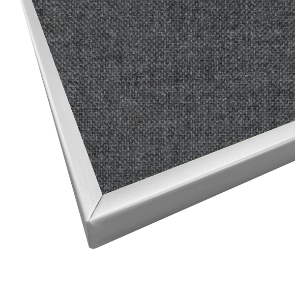 Medium Grey | Landscape Fabric Bulletin Board with Minimalist Frame