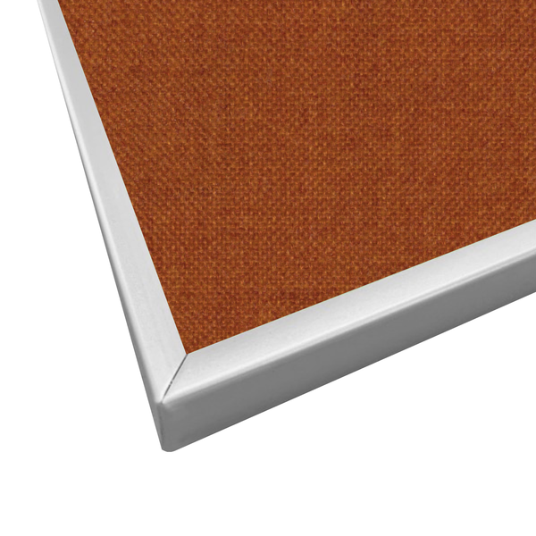 Orange | Landscape Fabric Bulletin Board with Minimalist Frame