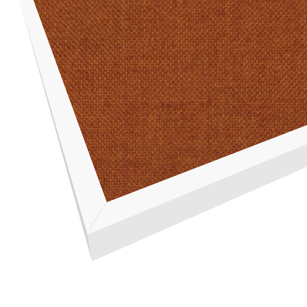 Orange | Landscape Fabric Bulletin Board with Minimalist Frame