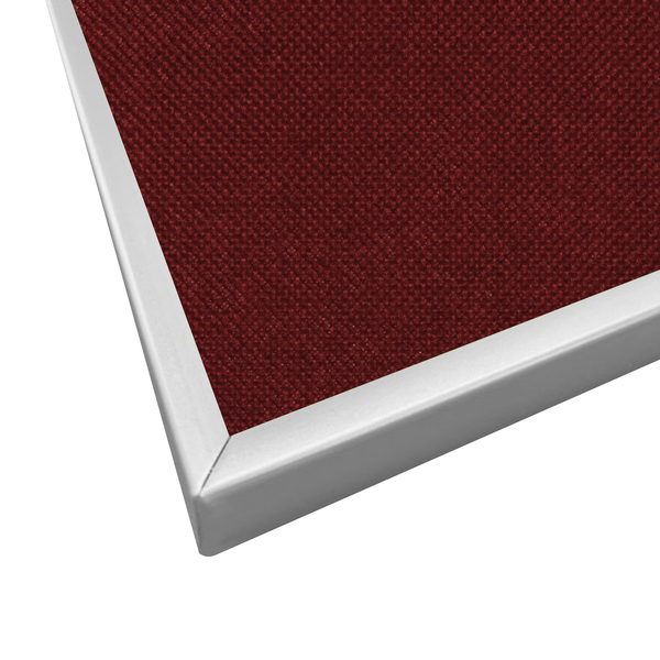 Red | Landscape Fabric Bulletin Board with Minimalist Frame