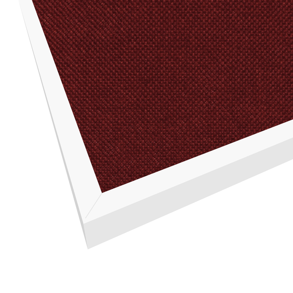 Red | Landscape Fabric Bulletin Board with Minimalist Frame