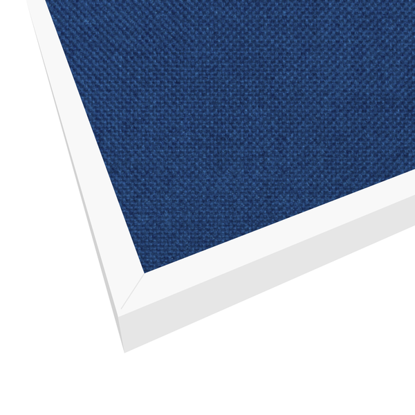 Sapphire | Landscape Fabric Bulletin Board with Minimalist Frame