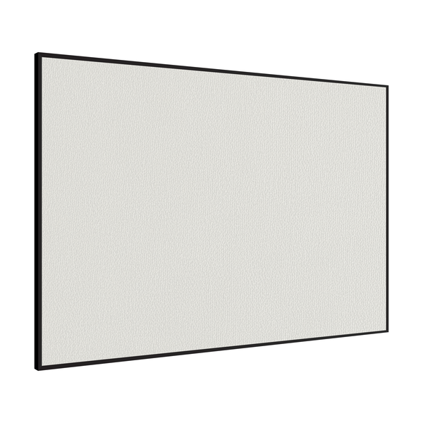 White | Landscape Fabric Bulletin Board with Minimalist Frame