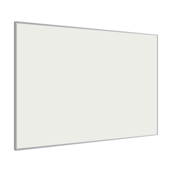 White | Landscape Fabric Bulletin Board with Minimalist Frame