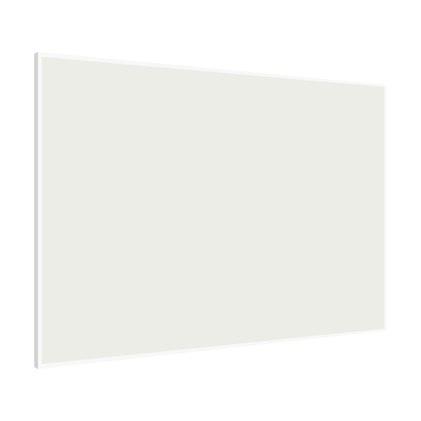White | Landscape Fabric Bulletin Board with Minimalist Frame