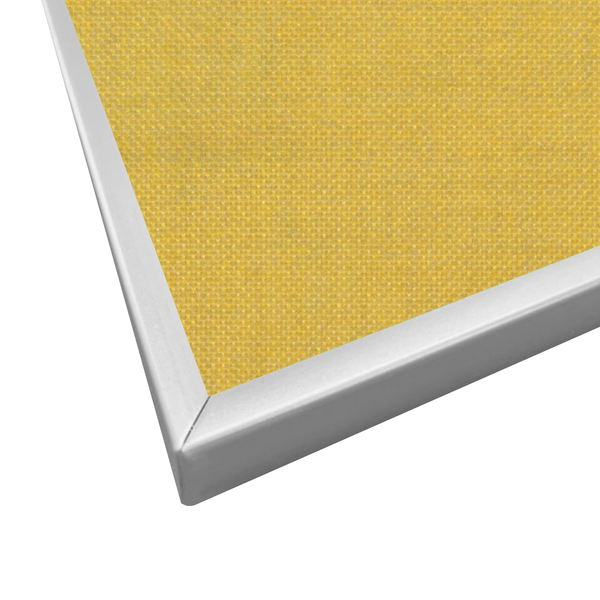 Yellow | Landscape Fabric Bulletin Board with Minimalist Frame