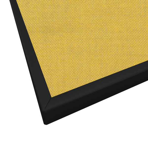 Yellow | Landscape Fabric Bulletin Board with Minimalist Frame