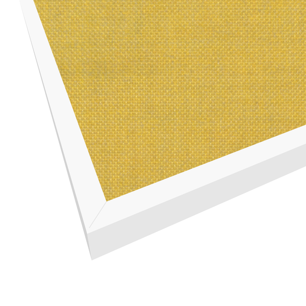 Yellow | Landscape Fabric Bulletin Board with Minimalist Frame
