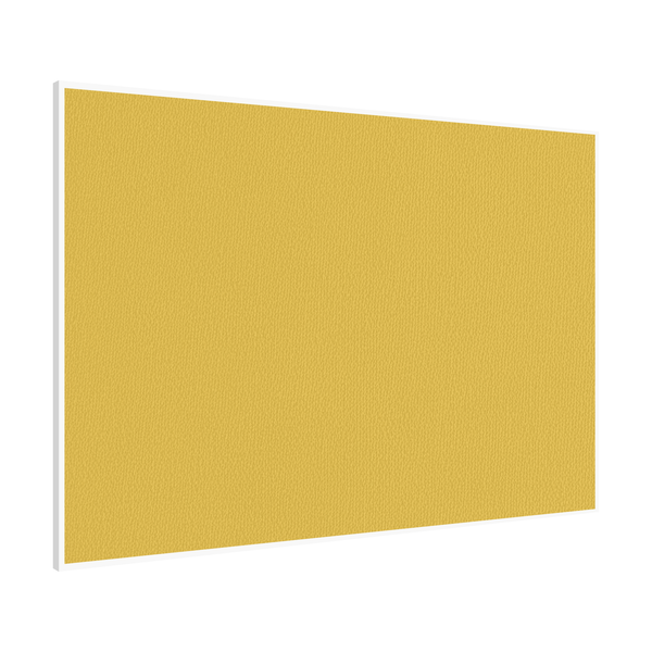 Yellow | Landscape Fabric Bulletin Board with Minimalist Frame