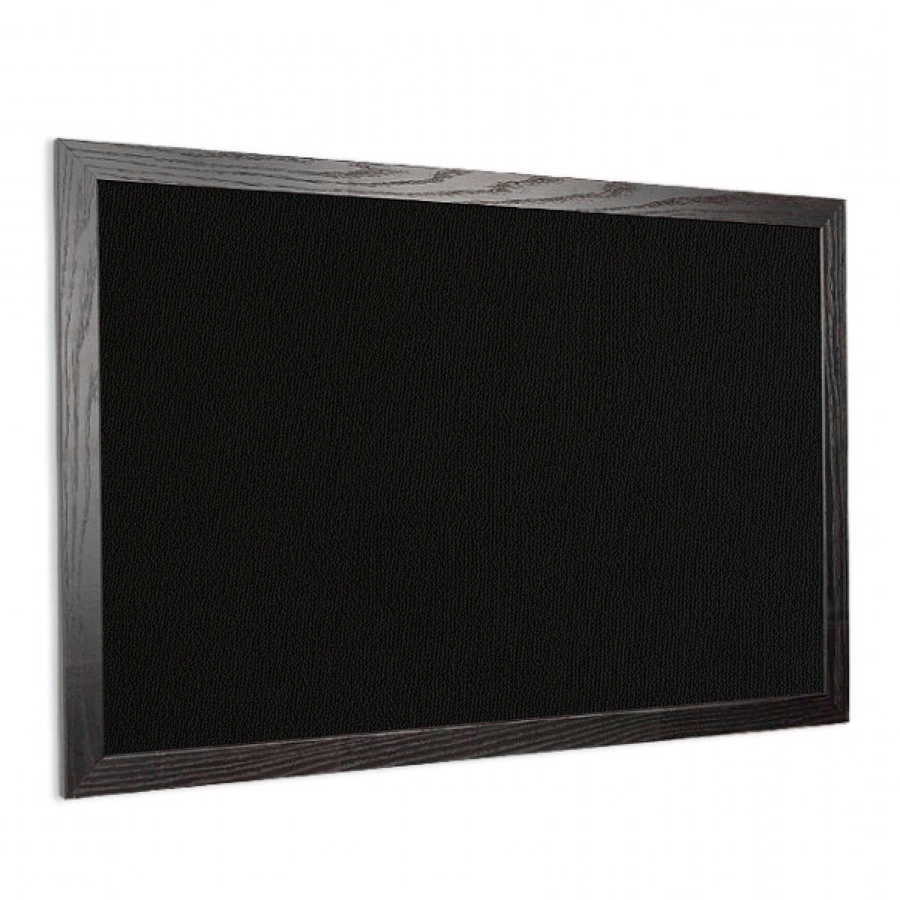 Black | Fabric Bulletin Board with Wood Frame